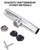 Mojiate 2PCS Boat Fishing Rod Holders, 316 Stainless Steel Rail Mount Rod Holders for Fishing Boat/Kayak, 360° Adjustable Clamp-On Design Fits 7/8" to 1" Rails, Rust-Resistant with Rubber Insert