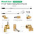 Radiator Cleaning Wand 47" & 24", Pressure Washer Wand Radiator Cleaner w/25°Fan Nozzle, 4500 PSI Water/Air Dual Radiator Cleaning Tool with Brush, Quick Coupler, Home Car Truck RVs Power Washer Wand