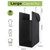 FENTEC 1 Pack Black Hanging Laundry Hamper，Laundry Hamper Bag with Handles