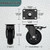 Lygoeege 4'' Plate Caster Wheel Swivel with Brake Solid Rubber Iron Rim