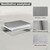 NLQR Front Driver Side Bottom Replacement Microfiber Leather Seat Cover Stone Gray Compatible with Toyota Land Cruiser 1998 1999 2000 2001 2002 2003 2004 2005 2006 2007