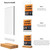 JDEA Acrylic Sign Holder with Wood Base 8.5x11 Inch Vertical and Slant Displays (5 Pack 8.5*11")