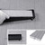 EXF Offset Linear Shower Drain 36 Inch Matte Black with Tile Insert Cover