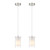 AKEZON Pendant Lights Kitchen Island 2 Pack, Brushed Nickel, Adjust Height