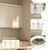 AKEZON Pendant Lights Kitchen Island 2 Pack, Brushed Nickel, Adjust Height
