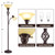 GyroVu Torchiere Floor Lamp for Living Room, LED Standing Reading Light