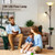 GyroVu Torchiere Floor Lamp for Living Room, LED Standing Reading Light