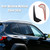 A Pair of Matte Black Stainless Steel Rear Window Trim Covers for Mazda CX-50 2023 2024 2025 2026 Matte Black Rear Window D-Pillar Trim Covers