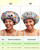 mikimini Shower Cap for Women, Large Hair Cap for Long Hair, Sugar Skull