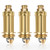 Alethron Pop Up Drain Valve, Pack of 3 Sink Plugs, Pop Up, Click Valve Made of Brass Replacement Pop Up Valve Sink Plug for Push, Pressure Spring Element Sink for Bathtub Drain Plug