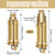 Alethron Pop Up Drain Valve, Pack of 3 Sink Plugs, Pop Up, Click Valve Made of Brass Replacement Pop Up Valve Sink Plug for Push, Pressure Spring Element Sink for Bathtub Drain Plug