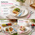 Exzact Flatware Set 20pcs Stainless Steel - Gingham Coloured Handles