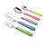 Exzact Flatware Set 20pcs Stainless Steel - Gingham Coloured Handles