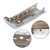 labwork Right Side Rear Bumper Chrome End Cap Replacement for F150 2021-2023 with Dual Radar Hole