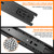 12 inch Drawer Slides 4 Pairs (8pcs) 3 fold Full Extension Side Mount Cabinet Drawer Glides 12" Black Cabinet Rails for Dresser, Cabinet, Kitchen,Trash Can, Wardrobe 100 LB Capacity
