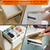12 inch Drawer Slides 4 Pairs (8pcs) 3 fold Full Extension Side Mount Cabinet Drawer Glides 12" Black Cabinet Rails for Dresser, Cabinet, Kitchen,Trash Can, Wardrobe 100 LB Capacity