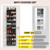Mefirt 20-25 Pairs Over the Door Shoe Organizer, Clear Pockets Shoe Rack for Closet Door, 10-Tier Hanging Shoe Rack for Boots, Behind the Door Shoe Holder Fit All the Family's Sneakers, Heels, Black