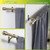 Lwiiom Antique Bronze Curtain Rods for Windows 16 to 56 Inch, 1 Inch Diameter Blackout Curtain Rod with Aluminum Cylinder Finials and Full Surround Brackets, Drapery Rod for Wall and Ceiling Mount