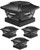 Davinci Renaissance Solar Outdoor Post Cap Lights, 4x4 5x5 6x6, Bright, 4PK