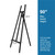 A-Frame Wooden Display Easel, Lyre Beechwood Studio Easel Stand, Black