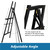 A-Frame Wooden Display Easel, Lyre Beechwood Studio Easel Stand, Black