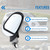 Lqito Right Passenger Side Mirror Compatible With 2019 2020 2021 2022 2023 Hyundai Santa Fe With Manual Folding Power Glass Blind Spot White Replace#87620-S2010(5Pins)