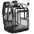 Vorspack Clear Backpack with TSA Lock, 18.5 inch Large Bookbag, Black