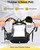 Vorspack Clear Backpack with TSA Lock, 18.5 inch Large Bookbag, Black