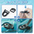 HLOGREE 4Pcs Kayak Seat Clips Replacement,Kayak Seat Clip Parts Fit for Lifetime Emotional,Kayak Seat Belt Clips,Kayak Seat Repair Clip,Kayak Straps Seat Clip with Straps,Kayak Accessories