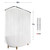 Clawfoot Tub Shower Curtain Heavy Duty 180x70Inch Clear Liner All Warp Around Extra Wide 36 Metal Hooks Bath Curtain for Clawfoot Stand Up Tub Bathroom PEVA Plastic Durable Waterproof Liner,Silk