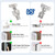 Chibery 50 Pack 3/4" Full Overlay Soft Close Concealed Hinge for Face Frame ＆ Frameless Door, 3D Adjustment, Clip-on Plate, Slow Self Closing Hidden Satin Nickel, 105° Stainless Steel Hinges, 5/8"