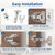 Chibery 50 Pack 3/4" Full Overlay Soft Close Concealed Hinge for Face Frame ＆ Frameless Door, 3D Adjustment, Clip-on Plate, Slow Self Closing Hidden Satin Nickel, 105° Stainless Steel Hinges, 5/8"