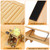 Zioffiel Foldable Toilet Stool 7.1 Inches Adjustable Height Bamboo Potty Stool for Adults with Built-in Bracket, Wooden Toilet Foot Step Stool for Bathroom, Better Posture & Digestion