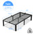VIPSHOW 14 Inch Twin Bed Frame with Round Corners No Box Spring Needed