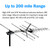 Five Star TV Antenna Indoor/Outdoor Yagi Satellite HD Antenna with up to 200 Mile Range - Attic or Roof Mount TV Antenna, Digital OTA Radio/FM Antenna for 4K 1080P with Mounting Pole