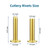 Cutlery Rivets 5/16" x 5/8" for Knife Making Handle Pins Brass Finish Adds a Touch of Sophistication to Any Knife Handle -12 sets