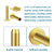 Cutlery Rivets 5/16" x 5/8" for Knife Making Handle Pins Brass Finish Adds a Touch of Sophistication to Any Knife Handle -12 sets