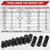 70700 Tap Socket Set 11 Pcs, Magnetic Adapter for Std/Metric Taps