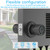 Double Sided Keypad Door Knob with Dual Cylinders and Key Alike, iuknob Keyless Entry Smart Door Lock for Entrance, Fence, Gate, Swimming Pool,Waterproof and Weatherproof for Outdoor & Interior Door.