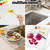JAMBALAY 20"x16" Tempered Glass Cutting Board for Kitchen, Large Glass Cutting Board with Non-Slip Feet, Glass Chopping Board, Heat Resistant, Scratch Resistant, Dishwasher Safe