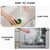 JAMBALAY 20"x16" Tempered Glass Cutting Board for Kitchen, Large Glass Cutting Board with Non-Slip Feet, Glass Chopping Board, Heat Resistant, Scratch Resistant, Dishwasher Safe