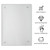 JAMBALAY 20"x16" Tempered Glass Cutting Board for Kitchen, Large Glass Cutting Board with Non-Slip Feet, Glass Chopping Board, Heat Resistant, Scratch Resistant, Dishwasher Safe