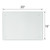 JAMBALAY 20"x16" Tempered Glass Cutting Board for Kitchen, Large Glass Cutting Board with Non-Slip Feet, Glass Chopping Board, Heat Resistant, Scratch Resistant, Dishwasher Safe