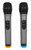 Rockville RWM72U Dual UHF Wireless Handheld Microphone System, Digital Display, Long Range, Noise Filter, for Karaoke and Live Performances