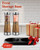Electric Salt and Pepper Grinder Set with Storage Base, Stainless Steel Rechargeable Salt and Pepper Grinder Set with 4.5 oz Large Capacity, 1.8" Wide Mouth, Adjustable Coarseness, Ideal for Kitchen