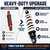 AuryngMD 240mm 9.45" Rear Shock Absorber, 11mm Heavy-Duty Spring, 10mm Mounting Holes, Single Shock for Selected Pit Bikes, Dirt Bikes and Electric Dirt Bikes