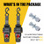Ayaport Boat Retractable Tie Downs Boat Trailer Straps Ratcheting 1.5 inch x 6ft Bolt-on Transom Tie Down Strap to Trailer - 2200lbs Break Strength, Heavy Duty Ratchet Straps