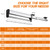 Valet Rod for Closet Pull Out, Stainless Steel Slide Out Pants Rack