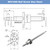 CNCMANS SFU1605 300mm Ballscrew Kit for CNC, Including RM1605 Threaded Spindle Length 300mm with Metal Ballnut, BK12/BF12 End Support, DSG16H Ballnut Housing and BR Couplers for Automated Equipments
