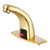 Brush Gold Motion Sensor Touchless Bathroom Automatic Faucet